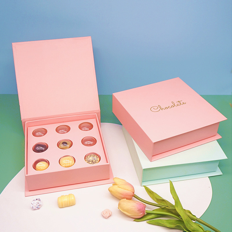 Wholesale Custom Logo 9Pc Chocolate Bonbon Gift Set Packaging Boxes
