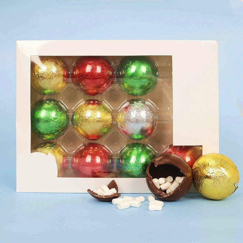Best Selling  Black Hot Chocolate Bombs Gift Shipping Boxes Customize