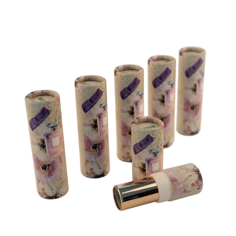 Eco Friendly Grew Kraft Paper Packaging Lipstick Tube With Private Label