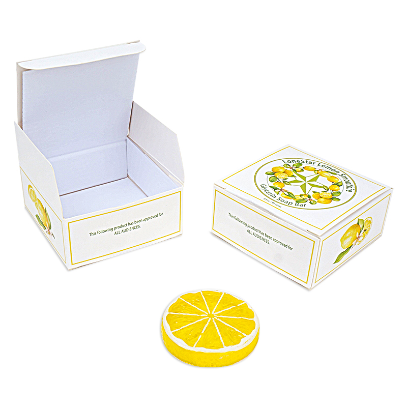 Custom Soap Boxes Natural For Home Made Lemon Soap