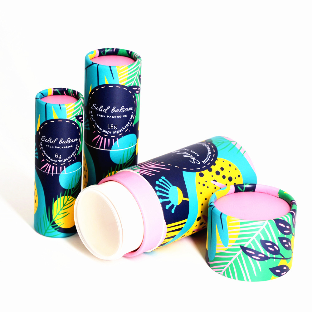 Recycled Cardboard Deodorant Stick Container Push Up Tube