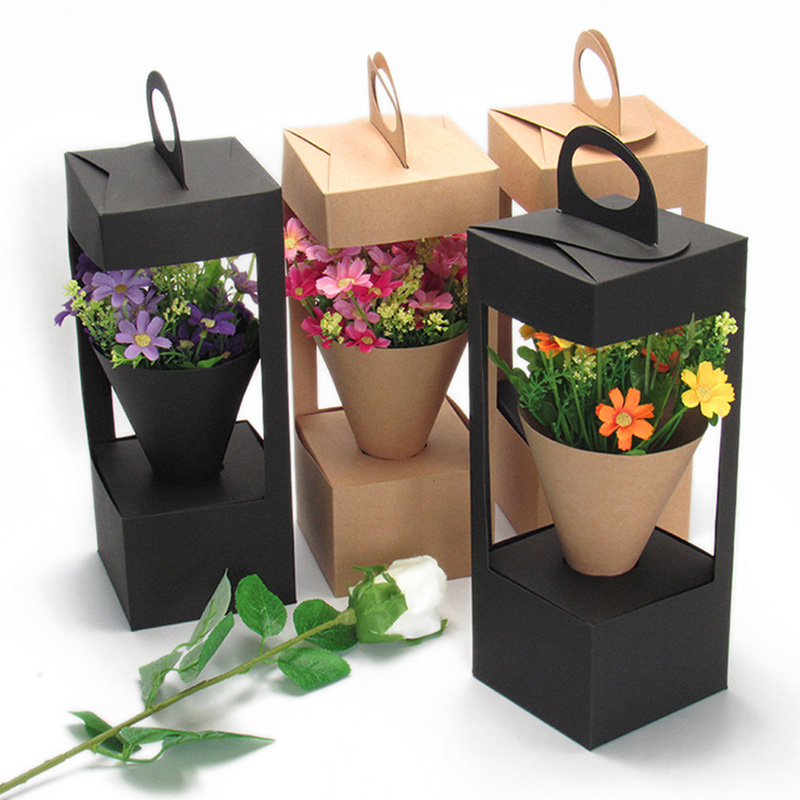 Flower Box With Handles Flower Arrangement Box
