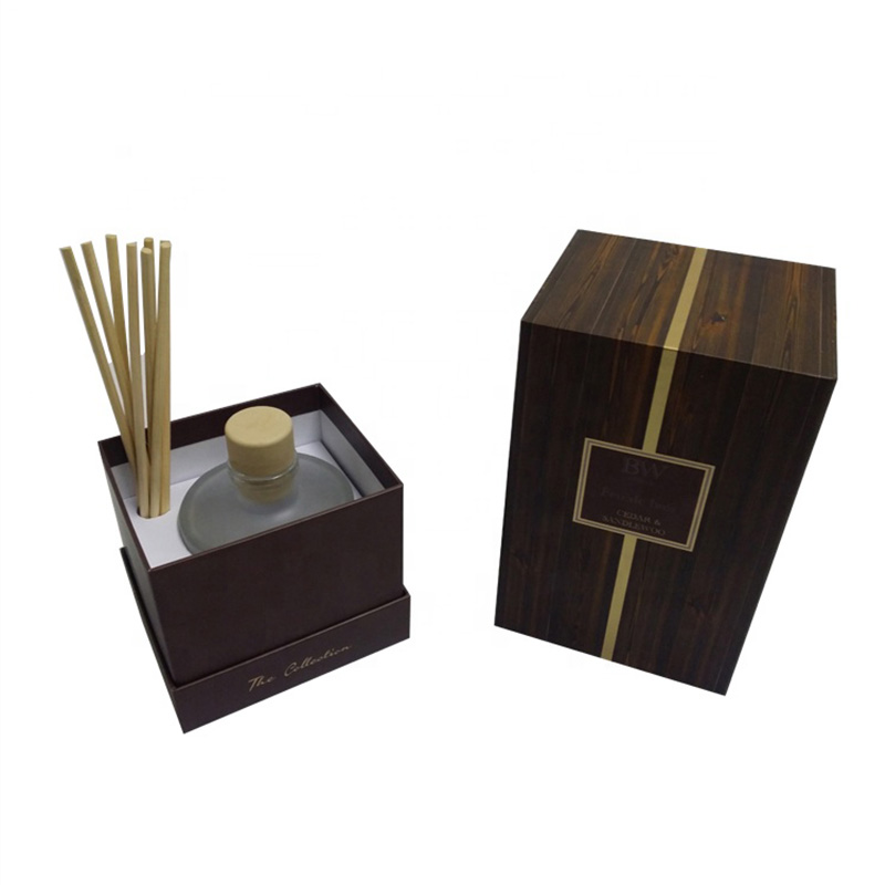 Black Luxury Cardboard Candle Perfum Boxes Wholesale